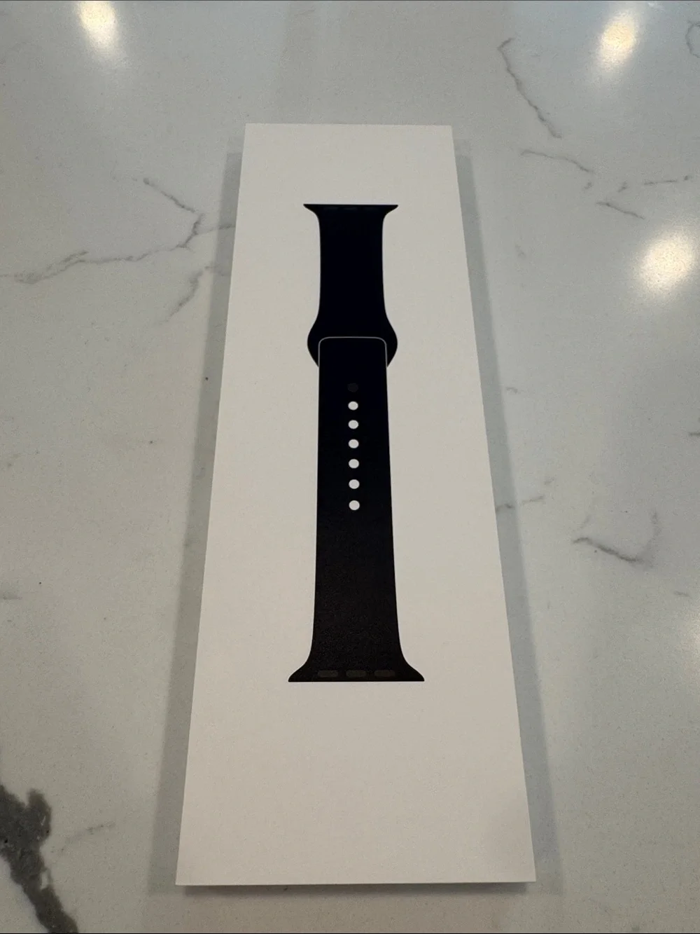 NWT Original Apple Watch Sport Band Classic Silicone Strap - Midnight 40MM | S/M